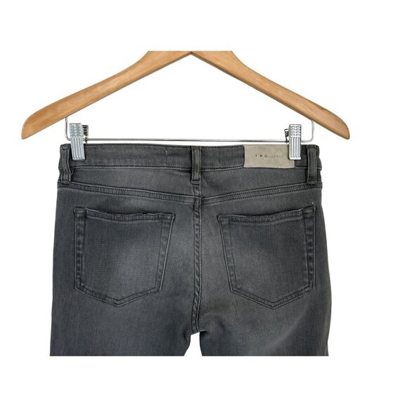 IRO Paris "Night" Gray Mid Rise Skinny Jans Gray Distressed Size 26 ($310) - Picture 9 of 11